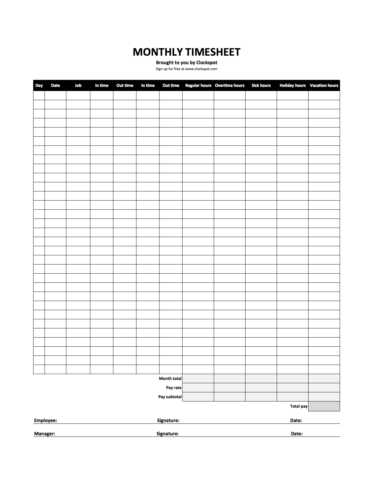 8 Time Management Spreadsheet Sample Excel Templates